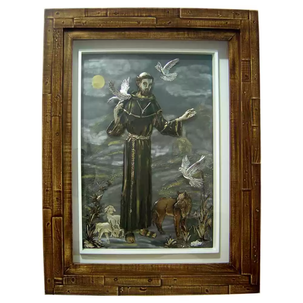 São Francisco - Dimensões: 100 x 60 x 6 cm - Peça Sob Encomenda
