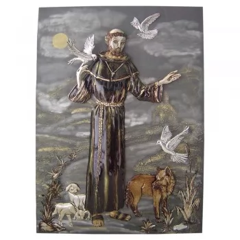 São Francisco - Dimensões: 100 x 60 x 6 cm - Peça Sob Encomenda