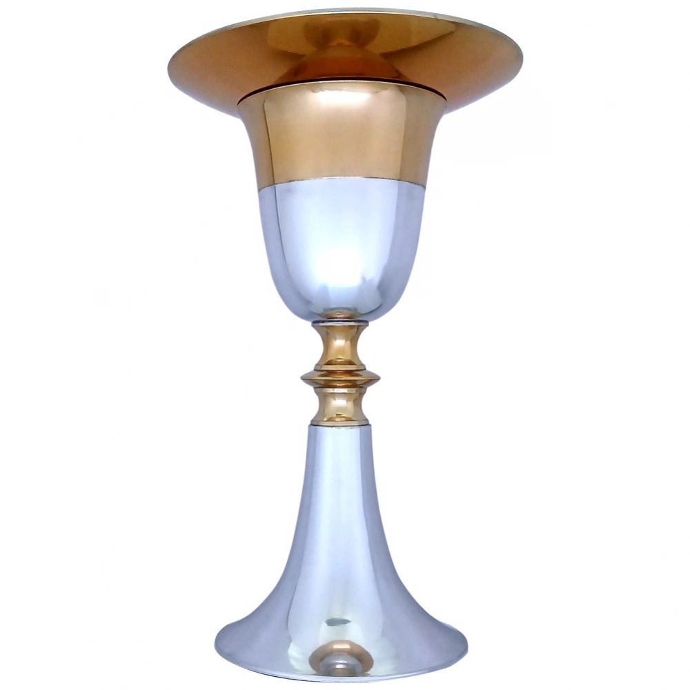 Cálice com Friso Dourado e Patena